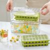 Wholesale 64 cubes fridge Ice Cube Tray with Large Bin and Lid
