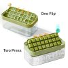 New Patented design Reusable 64 Compartments One button release Flip whisky Ice cube tray for Drinking
